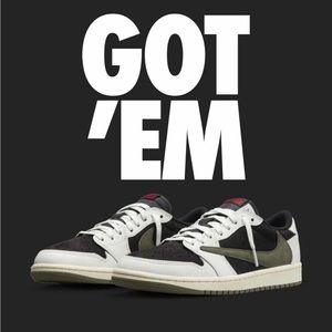Jordan 1 Retro Low OG SP Travis Scott Olive ( Women’s) - Size 11.5 (10 Men)